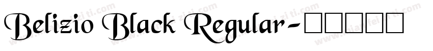 Belizio Black Regular字体转换